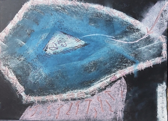 Abstract painting: Almost Invulnerable